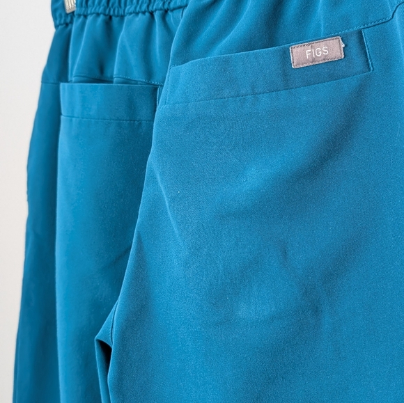 Figs Women's Teal Drawstring Jogger Sweatpants - Picture 6 of 9